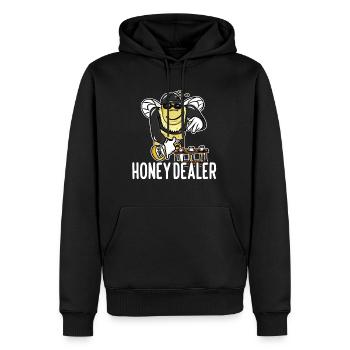 Marchand de miel Apiculteur Apiculture du miel Apiculture - Sweat à capuche Premium bio Homme - noir - Devant - Nico (187cm)