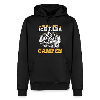 camping mir reichts fahr campen Wohnwagen Urlaub - Männer Premium Bio Hoodie - Schwarz - Vorne - Nico (187cm)
