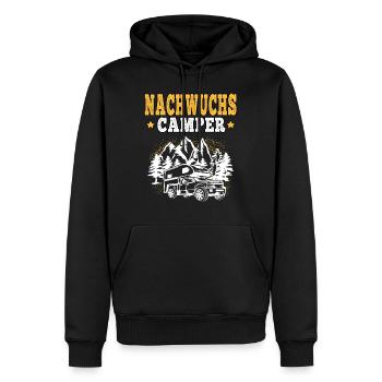 camping Nachwuchs campen Wohnwagen Urlaub - Männer Premium Bio Hoodie - Schwarz - Vorne - Nico (187cm)