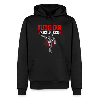 Kickboxen Nachwuchs Kickboxer Muay Thai Kampfsport - Männer Premium Bio Hoodie - Schwarz - Vorne - Nico (187cm)