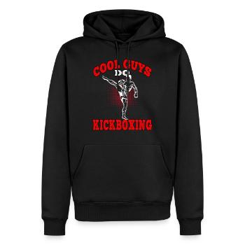 Coole Jungs Kickboxen Muay Thai Kampfsport Boxen - Männer Premium Bio Hoodie - Schwarz - Vorne - Nico (187cm)