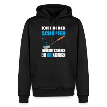 Sauna Saunieren Wellness - Männer Premium Bio Hoodie - Schwarz - Vorne - Nico (187cm)