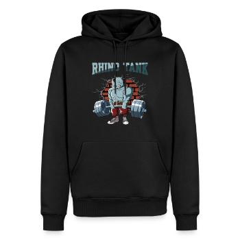 Fitnesstraining Pumpen Naßhorn Kreuzheben Fitness - Männer Premium Bio Hoodie - Schwarz - Vorne - Nico (187cm)