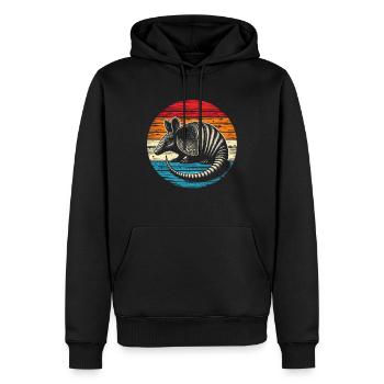 Armadillo Gürteltier - Männer Premium Bio Hoodie - Schwarz - Vorne - Nico (187cm)