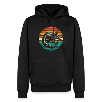 Armadillo Gürteltier - Männer Premium Bio Hoodie - Schwarz - Vorne - Nico (187cm)
