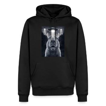 Capybara Selfie OVNI Extraterrestres Drôles D’animaux Photos - Sweat à capuche Premium bio Homme - noir - Devant - Nico (187cm)