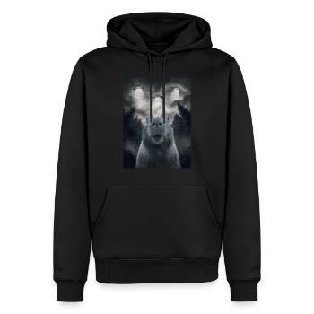 Capybara Selfie OVNI Extraterrestres Drôles D’animaux Photos - Sweat à capuche Premium bio Homme - noir - Devant - Nico (187cm)