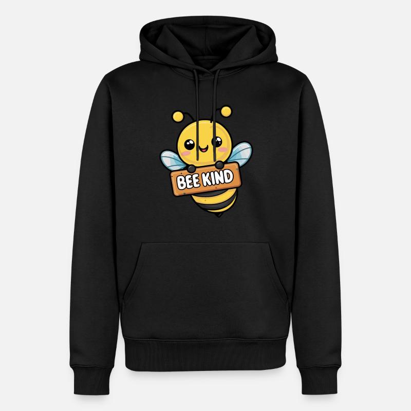 Bee Kind Biene Bienchen - Männer Premium Bio Hoodie - Schwarz