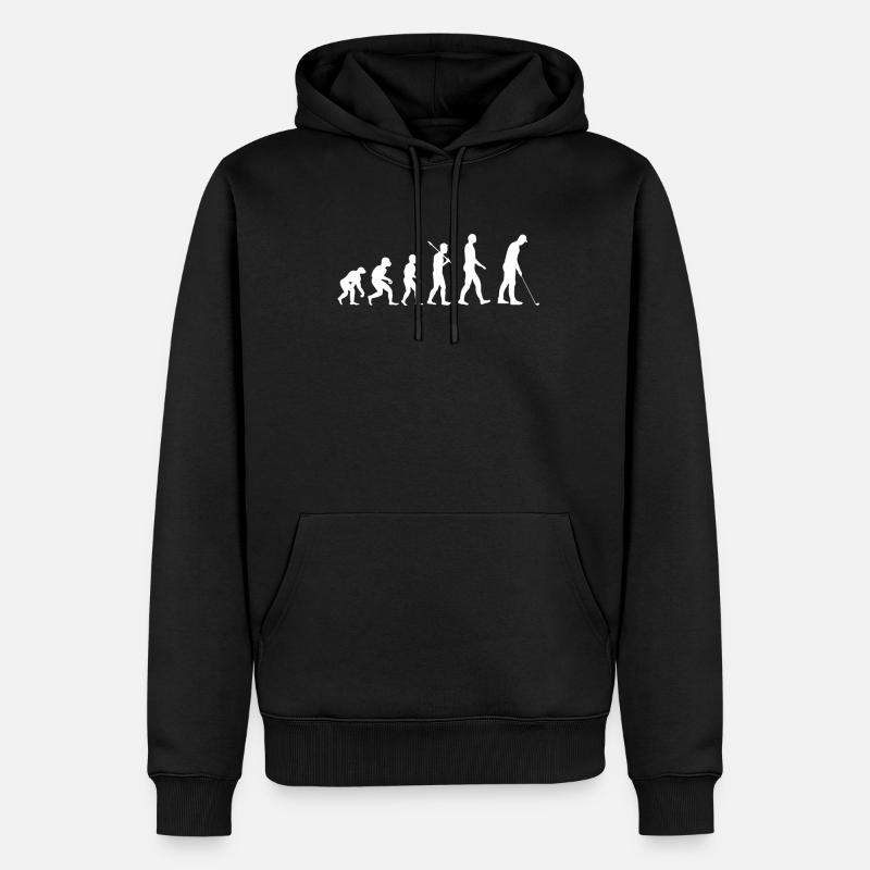 Golf Evolution Golfeur - Sweat à capuche Premium bio Homme - noir