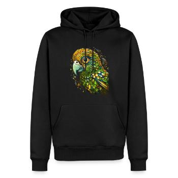 Wellensittich Sittich - Männer Premium Bio Hoodie - Schwarz - Vorne - Nico (187cm)