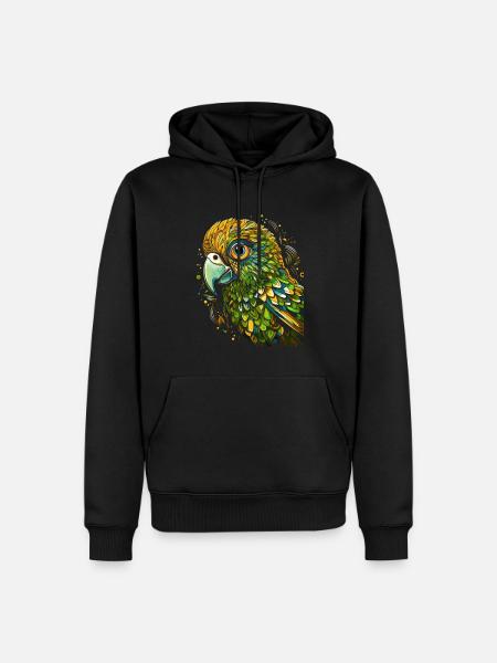 Wellensittich Sittich - Männer Premium Bio Hoodie - Schwarz