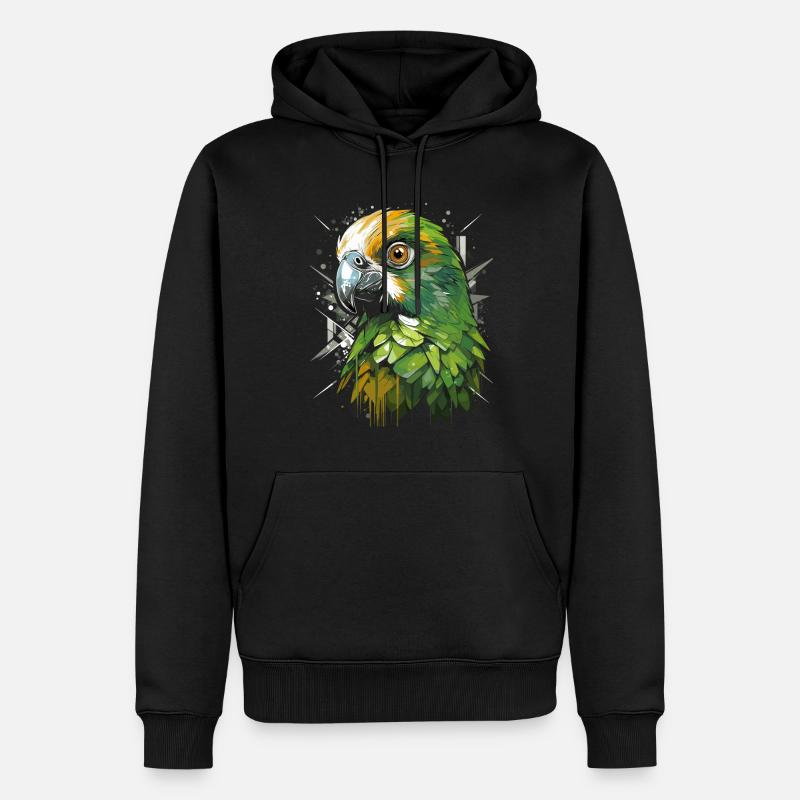 Perruche perruche - Sweat à capuche Premium bio Homme - noir