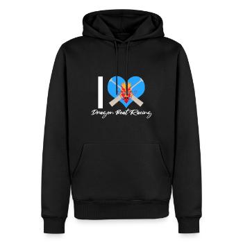 Dragon Boat Paddle pour le Festival de course de bateaux-dragons - Sweat à capuche Premium bio Homme - noir - Devant - Nico (187cm)