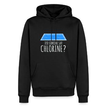 Conceptions de sauveteurs pour les techniciens de piscine - Sweat à capuche Premium bio Homme - noir - Devant - Nico (187cm)