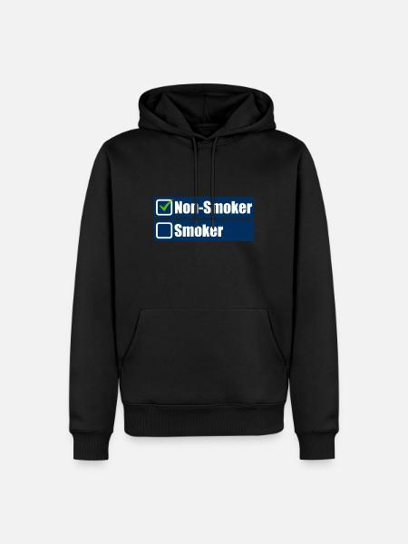 Non Smoker - Men’s Premium Organic Hoodie - black