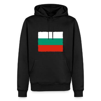 Bulgarien Flagge Bulgarische Fahne Goldstrand - Männer Premium Bio Hoodie - Schwarz - Vorne - Nico (187cm)