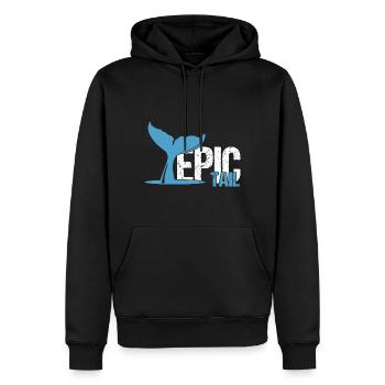 Orca Beobachtung für Buckelwale und Meerwale - Männer Premium Bio Hoodie - Schwarz - Vorne - Nico (187cm)