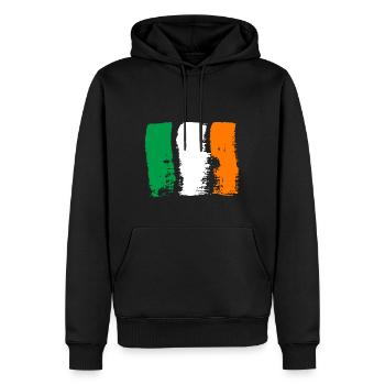 Irland Flagge Vintage Irische Fahne Dublin - Männer Premium Bio Hoodie - Schwarz - Vorne - Nico (187cm)