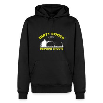 Duck Hunting Duck Hunting Hunter Duck Hunter Duck Hunter Design - Men’s Premium Organic Hoodie - black - Front - Nico (187cm)