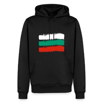 Bulgarien Flagge Bulgarische Fahne Goldstrand - Männer Premium Bio Hoodie - Schwarz - Vorne - Nico (187cm)