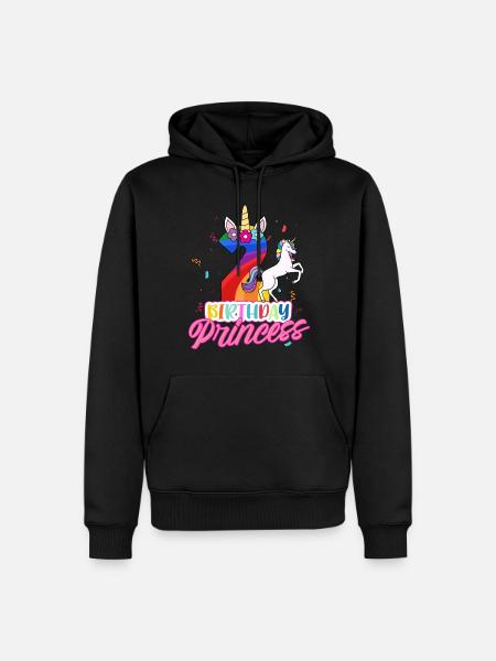 2ème anniversaire Fille - Sweat à capuche Premium bio Homme - noir