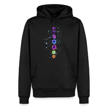 Rollenspiel RPG Roleplay Pen & Paper - Männer Premium Bio Hoodie - Schwarz - Vorne - Nico (187cm)