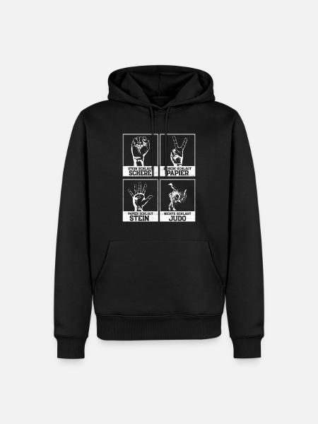 Judo Judoka - Männer Premium Bio Hoodie - Schwarz