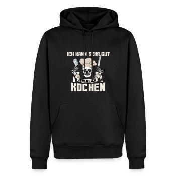 Ich Kann Sehr Gut Innerlich Kochen - Männer Premium Bio Hoodie - Schwarz - Vorne - Nico (187cm)