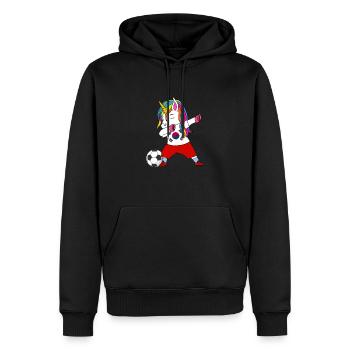 Cadeau de dab de football sud-coréen - Sweat à capuche Premium bio Homme - noir - Devant - Nico (187cm)