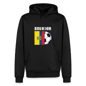Ecuador-fußball-team-flaggen-geschenk - Männer Premium Bio Hoodie - Schwarz - Vorne - Nico (187cm)