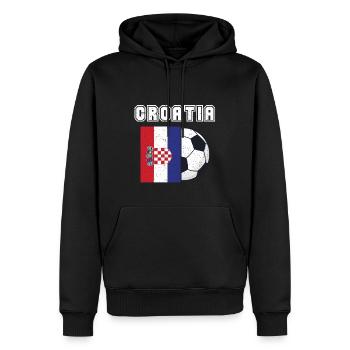 Croatia-football-team-flag-gift - Men’s Premium Organic Hoodie - black - Front - Nico (187cm)