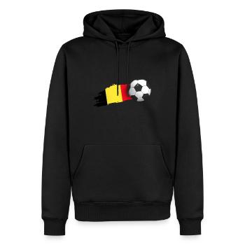 Belgien-fußball-geschenk - Männer Premium Bio Hoodie - Schwarz - Vorne - Nico (187cm)