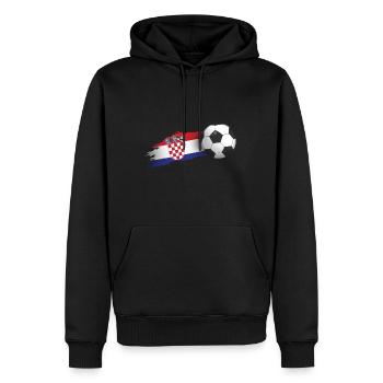 Kroatien-fußball-geschenk - Männer Premium Bio Hoodie - Schwarz - Vorne - Nico (187cm)