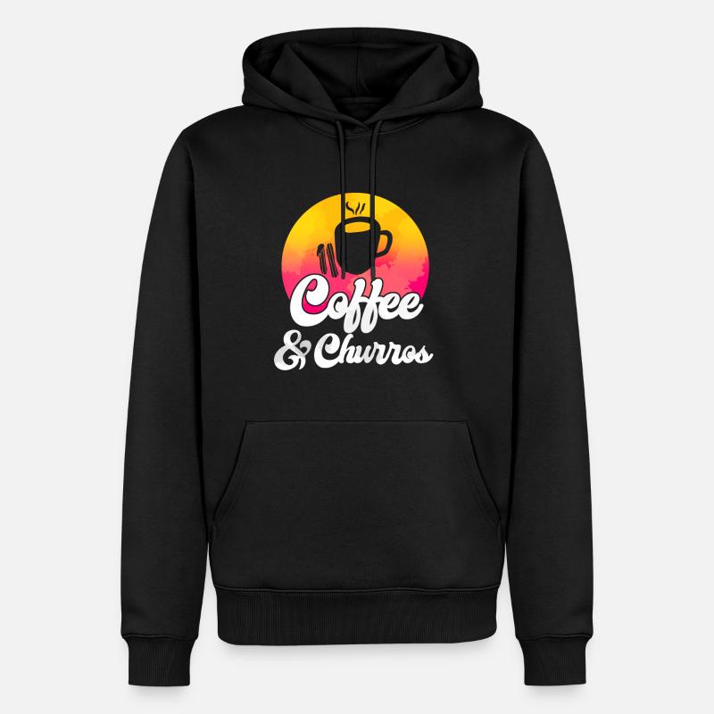 Churro Geschenk Mexico Essen - Männer Premium Bio Hoodie - Schwarz
