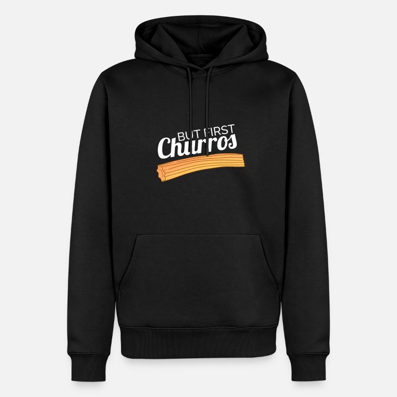 Churro Geschenk Mexico Essen - Männer Premium Bio Hoodie - Schwarz