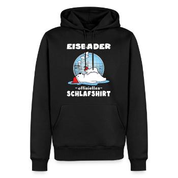 Eisbader Eisbär Winterschwimmen Winterschlaf - Männer Premium Bio Hoodie - Schwarz - Vorne - Nico (187cm)