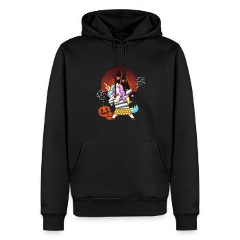 Halloween Licorne Fille Enfants Cadeau - Sweat à capuche Premium bio Homme - noir - Devant - Nico (187cm)
