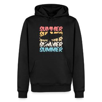 summer summer summer t-shirt - Männer Premium Bio Hoodie - Schwarz - Vorne - Nico (187cm)