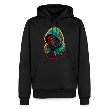 Bloodheavy Neon Acid Matryoshka Demon - Sweat à capuche Premium bio Homme - noir - Devant - Nico (187cm)