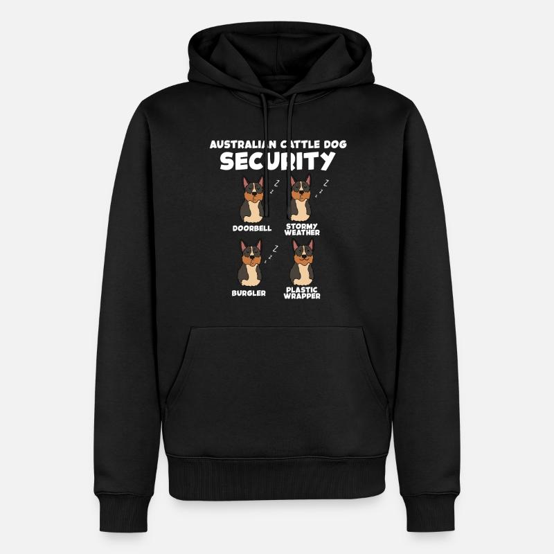 Bouvier australien - Sweat à capuche Premium bio Homme - noir