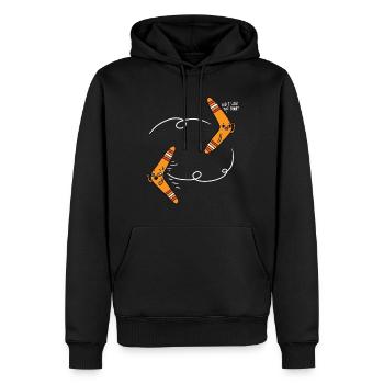 Ai-je verrouillé la porte? - Sweat à capuche Premium bio Homme - noir - Devant - Nico (187cm)