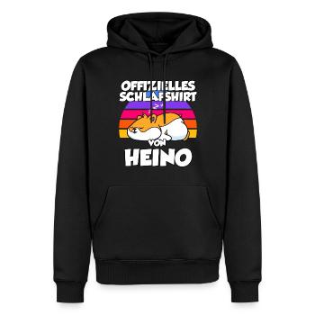 Offizielles Schlafshirt Von Heino - Männer Premium Bio Hoodie - Schwarz - Vorne - Nico (187cm)