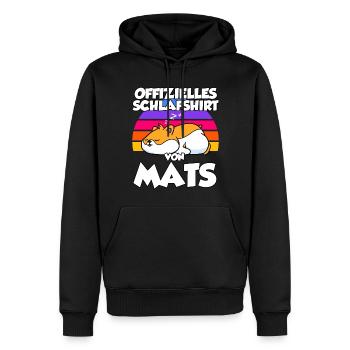 Offizielles Schlafshirt Von Mats - Männer Premium Bio Hoodie - Schwarz - Vorne - Nico (187cm)