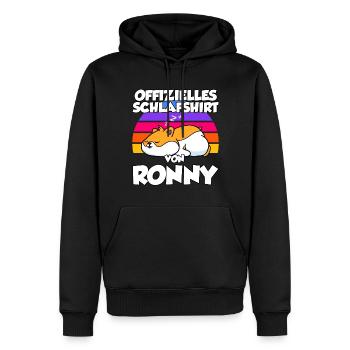 Offizielles Schlafshirt Von Ronny - Männer Premium Bio Hoodie - Schwarz - Vorne - Nico (187cm)