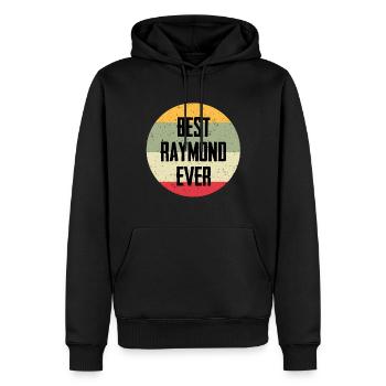 Le meilleur Raymond de tous les temps - Sweat à capuche Premium bio Homme - noir - Devant - Nico (187cm)