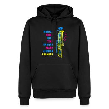 The Trumpets... - Men’s Premium Organic Hoodie - black - Front - Nico (187cm)
