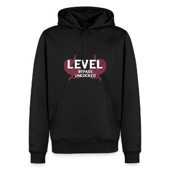 Conception de pontage gastrique et de pontage gastrique - Sweat à capuche Premium bio Homme - noir - Devant - Nico (187cm)