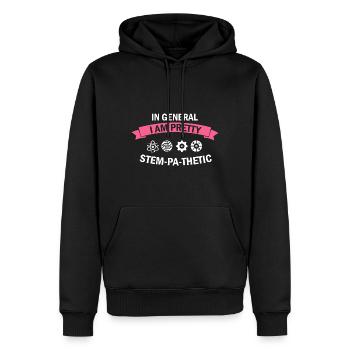 Professorin Steminist Designs für Equality Stem - Männer Premium Bio Hoodie - Schwarz - Vorne - Nico (187cm)