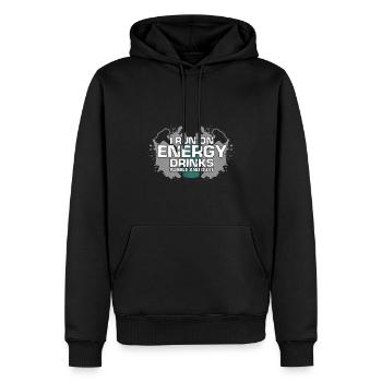 Conception de démolition de maisons et rénovation de maisons - Sweat à capuche Premium bio Homme - noir - Devant - Nico (187cm)