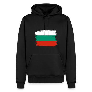 Bulgarien Flagge Bulgarische Fahne Goldstrand - Männer Premium Bio Hoodie - Schwarz - Vorne - Nico (187cm)